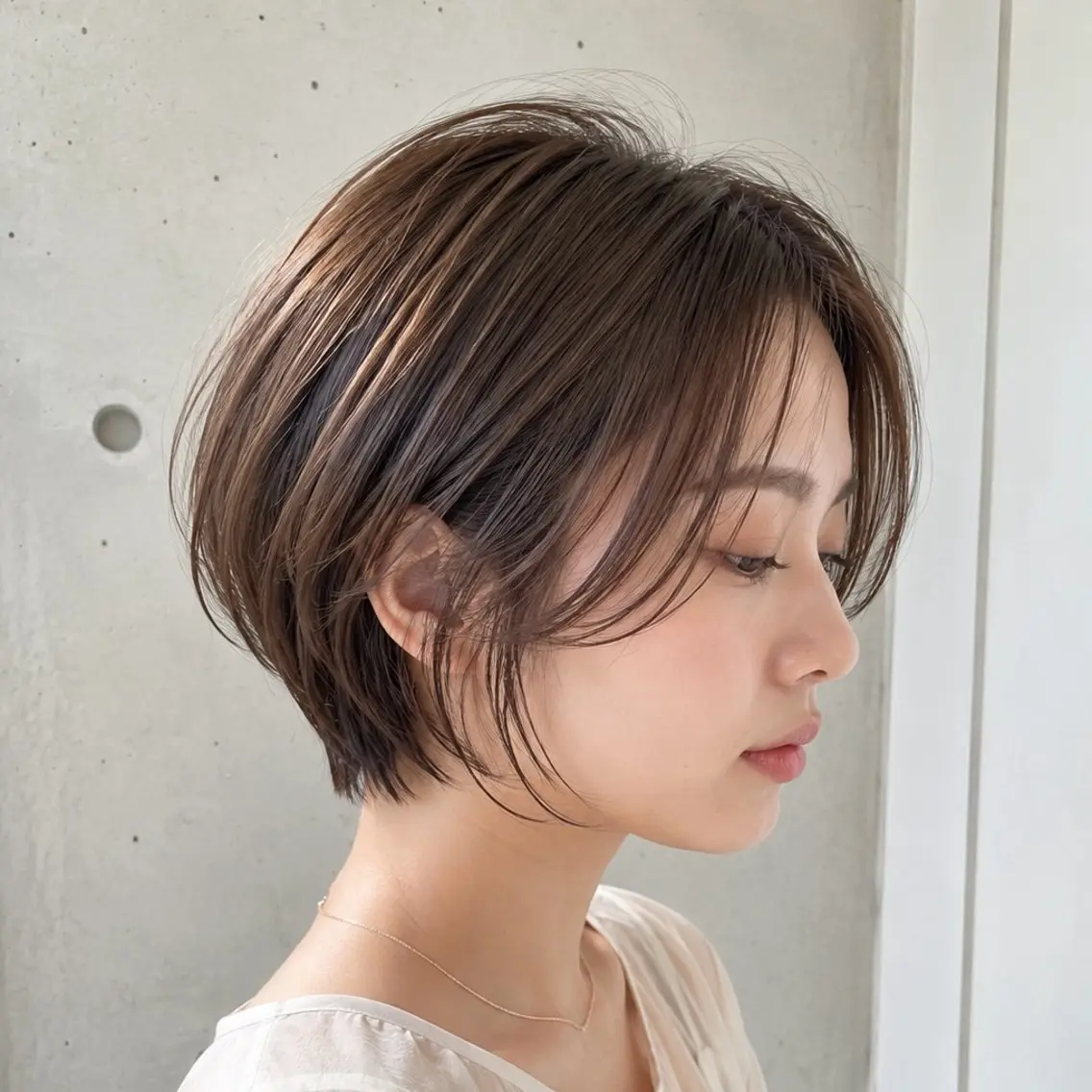 ショート カラー 透明感カラー ショートヘア トリートメント カット ヘアカラー トリートメント 銘苅 祥一のヘアスタイル
