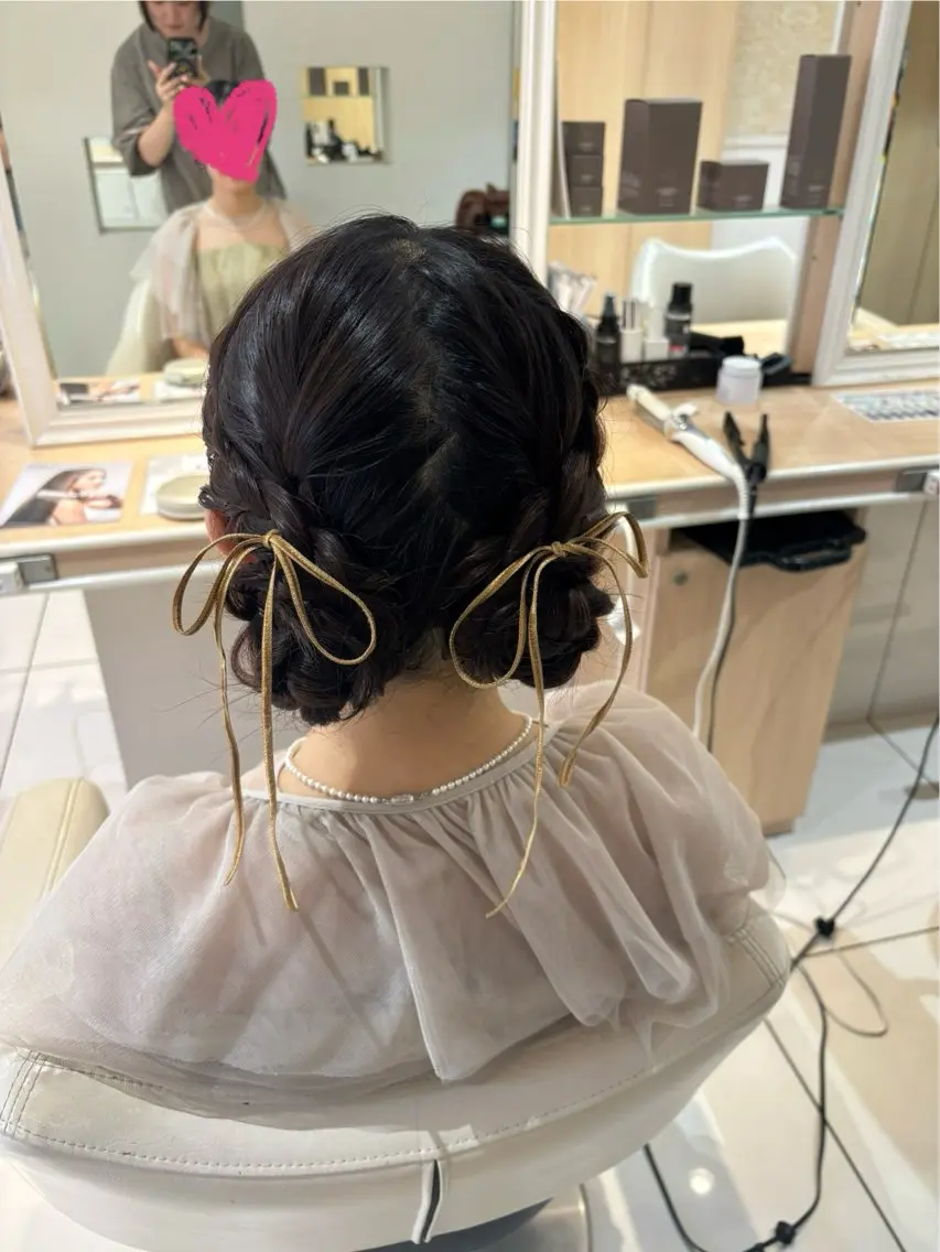 ロング ヘアアレンジ ヘアセット 宮永 璃沙のヘアスタイル