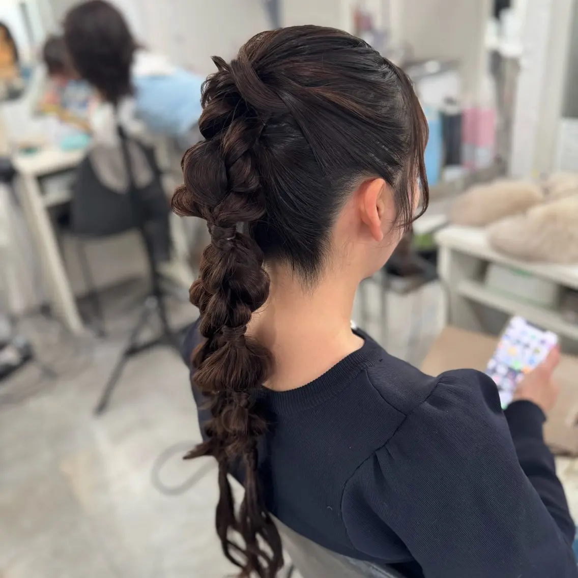 ロング ヘアセット 小川 芹菜のヘアスタイル