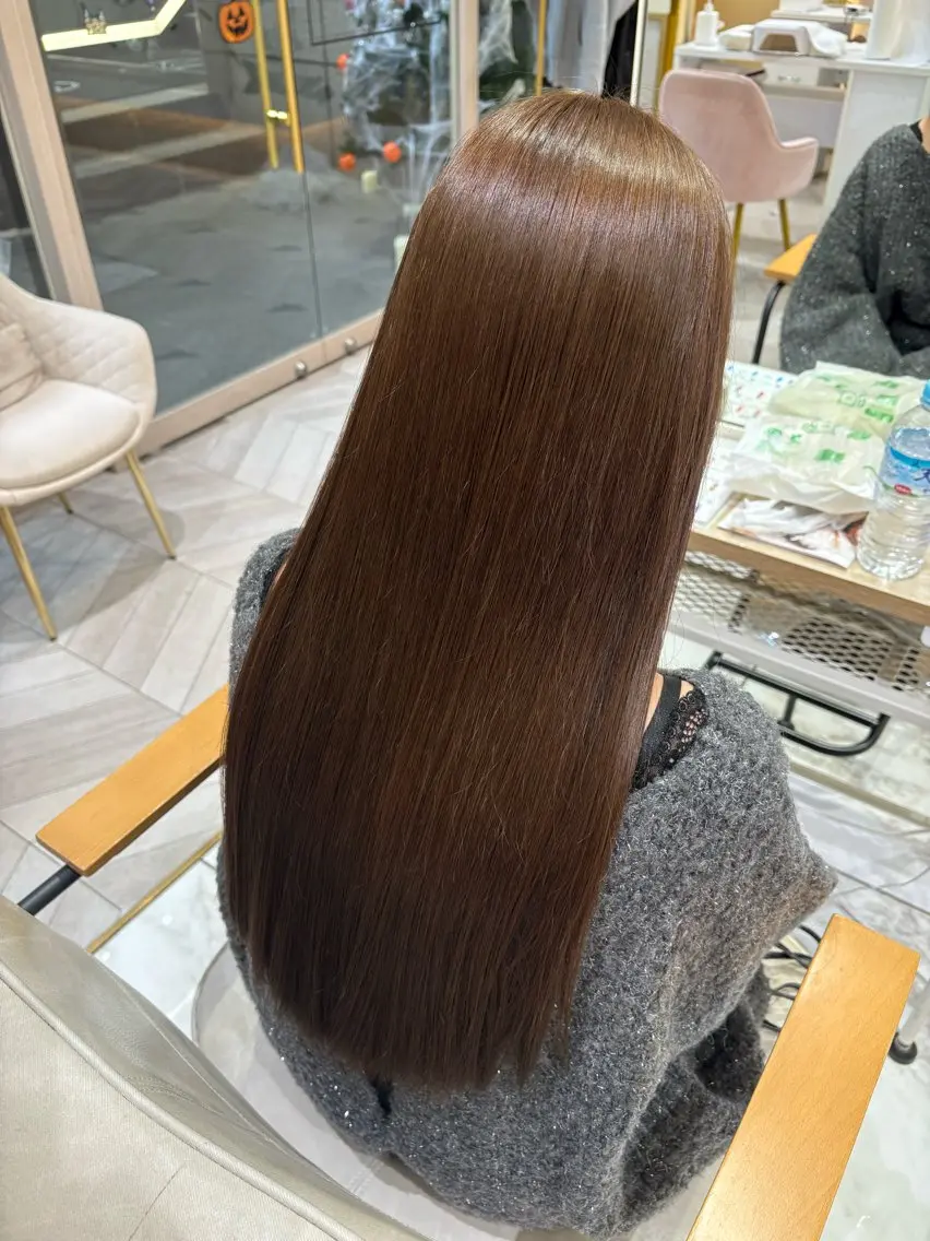 ロング ヘアカラー yurika🎀 透明感カラー🫧のヘアスタイル