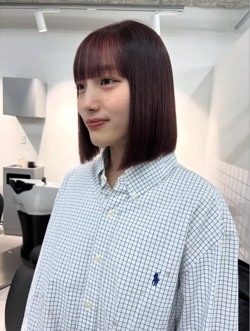 ショート ヘアカラー トリートメント 𝗺𝗶𝗸𝘂♡ 似合わせ🎀のヘアスタイル