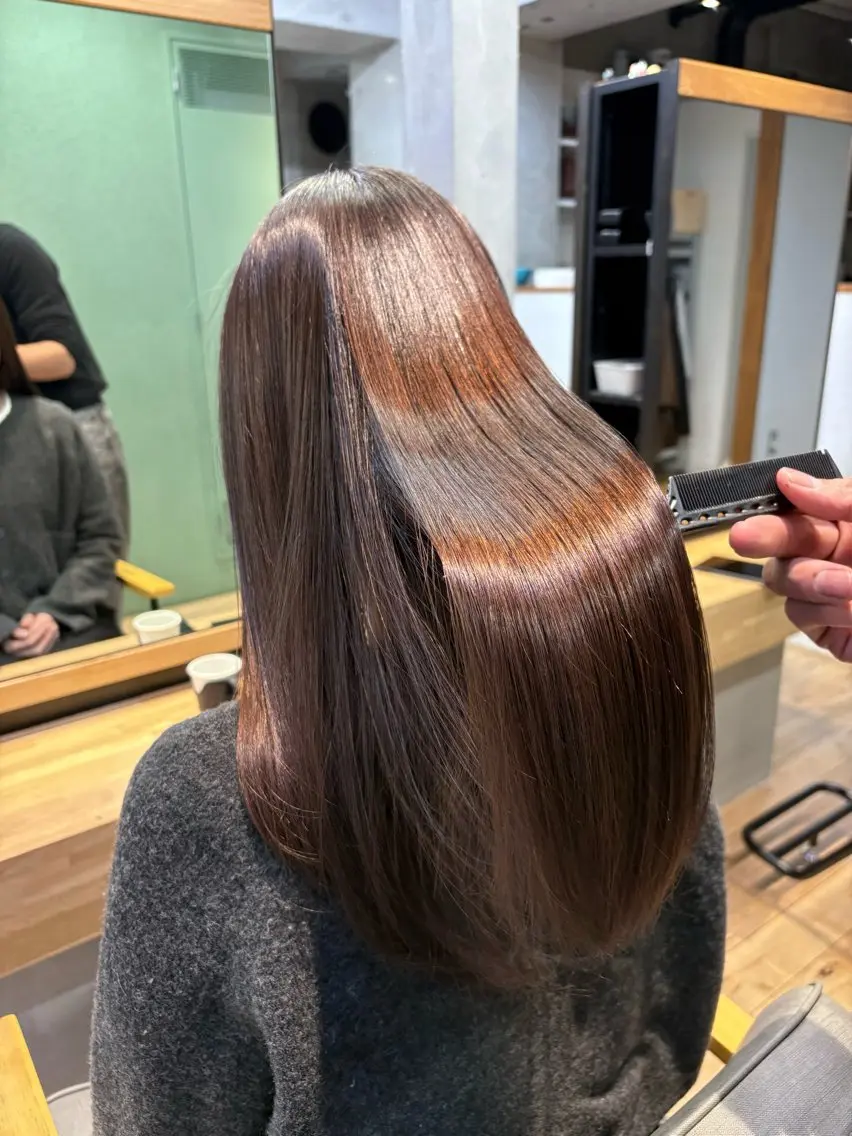新規限定)cut＋ケラチンカラー＋2STEPトリートメント13500→11500の写真