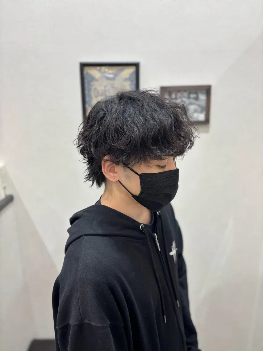 パーマ メンズ 𝑴𝒆𝒏𝒔特化 /パーマ人気/竜也のヘアスタイル