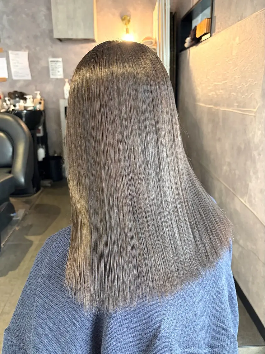 セミロング カラー カット ヘアカラー トリートメント 🩶鈴木茉奈🩶艶髪 /透明感/暖色カラーのヘアスタイル
