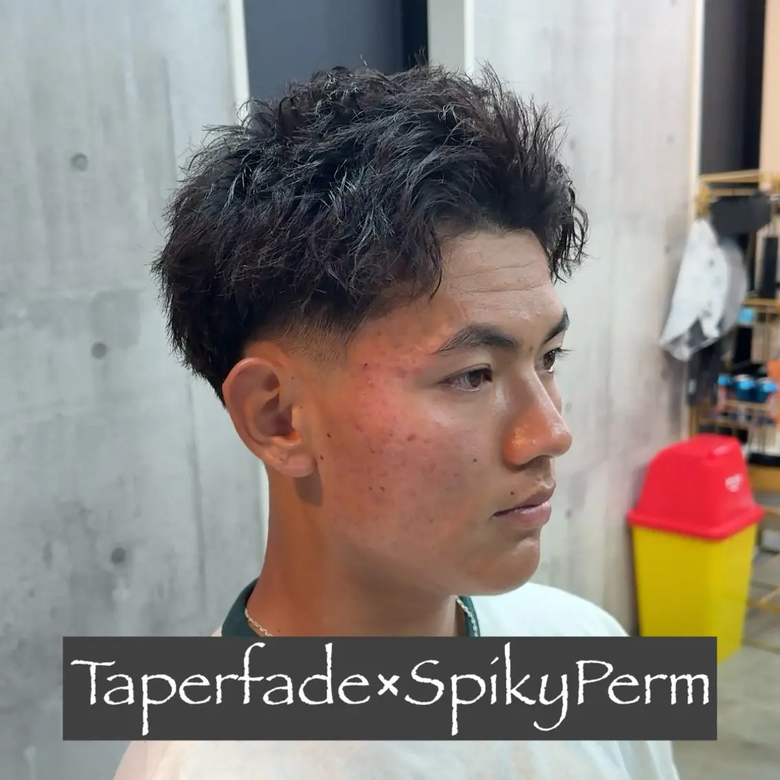 ショート パーマ ヘアアレンジ メンズ MENIN メンズ サロン 望月 涼太のヘアスタイル
