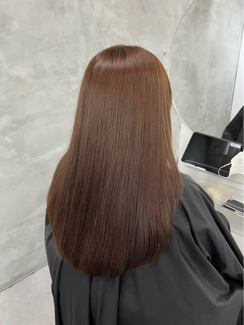 ロング カラー カット ヘアカラー トリートメント yuuna ✮ door whiteのヘアスタイル