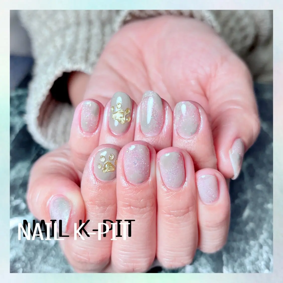 ネイル ラメ(グリッター) ニュアンスネイル ぷっくりネイル ハンドネイル NAIL K-PIT ネイル ケーピットの眉毛・アイブロウイメージ