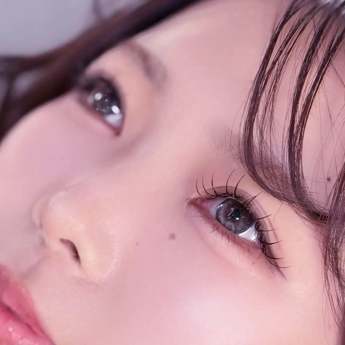 マツエク・マツパ Cカール Dカール フラットラッシュ ナチュラル 一重×まつ毛パーマ マツエク 梅津/cherien 渋谷・明治神宮前のマツエク・マツパデザイン