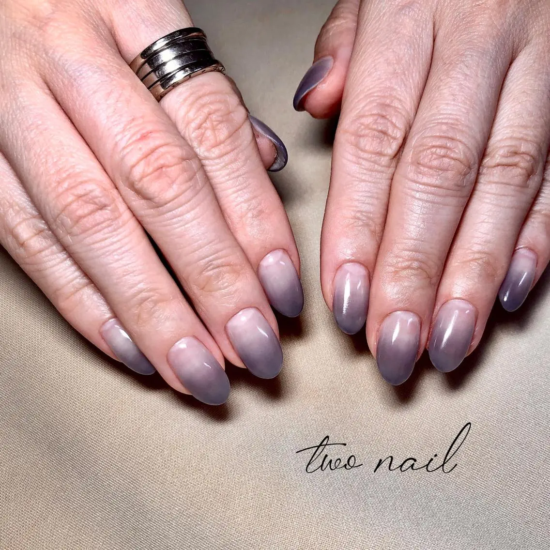 ネイル アートネイル フットネイル ハート ニュアンスネイル ホワイト ハンドネイル two nailのネイルデザイン