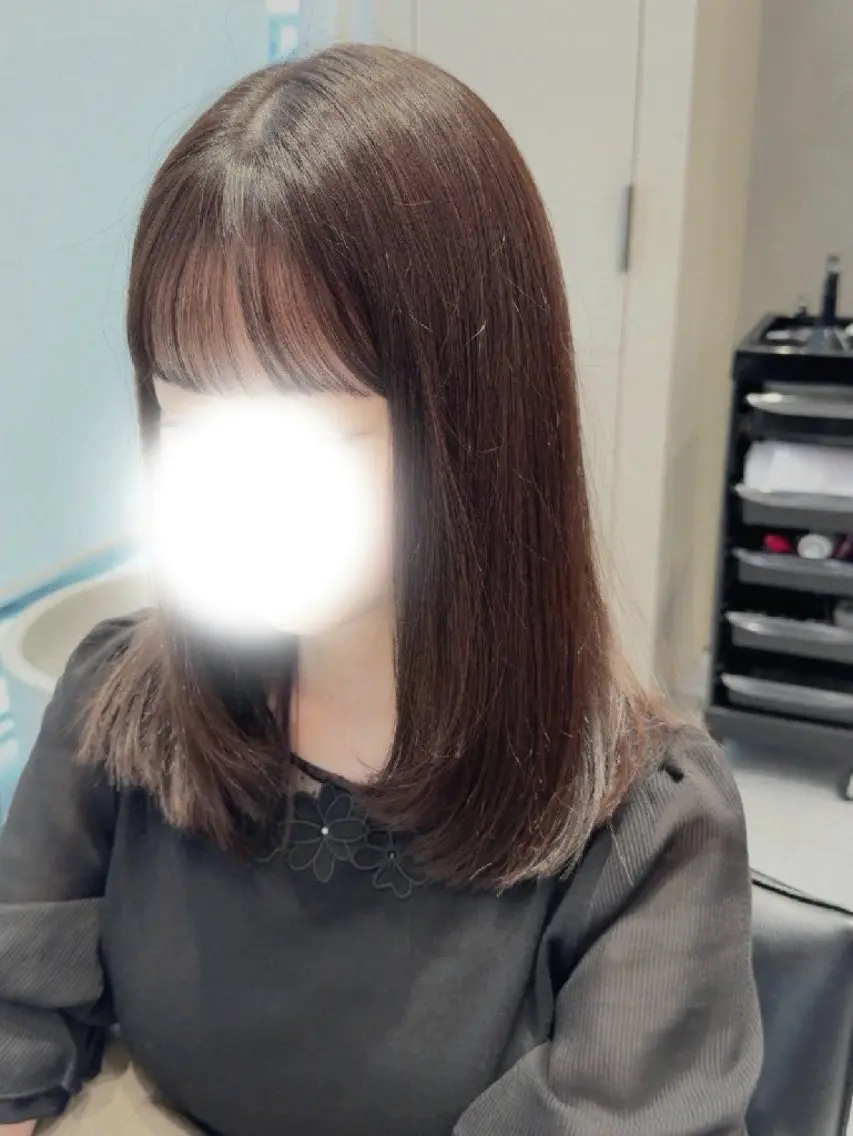 セミロング natural  hair 🌿あかりのヘアスタイル