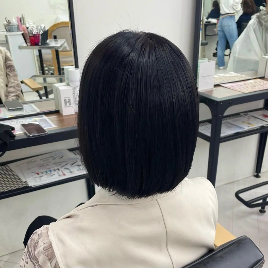 セミロング カラー パーマ ヘアアレンジ メンズ 髪質改善 トリートメント mona/ ストレートスタイル✨のヘアスタイル