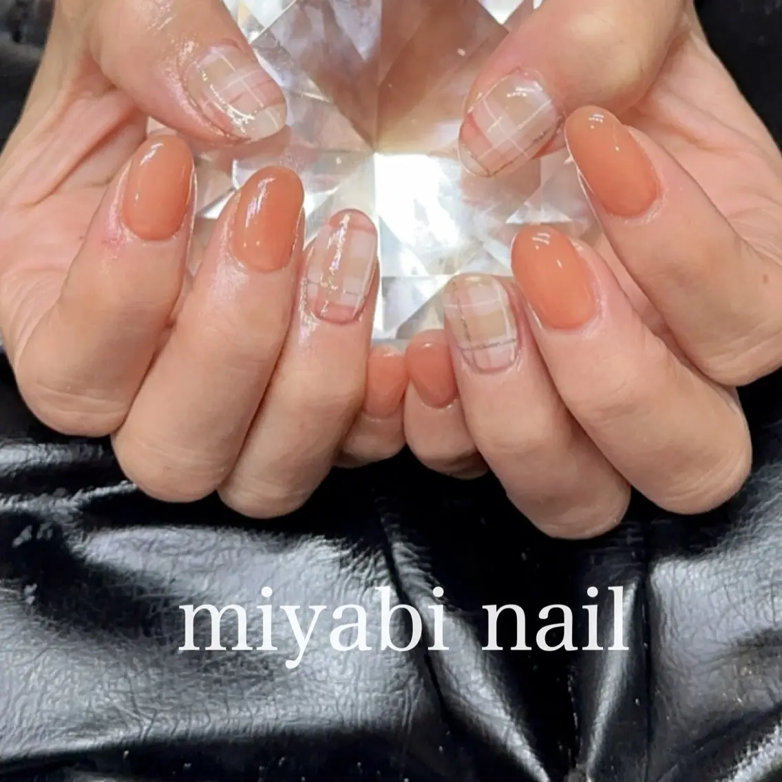 ネイル 持ち込み ピンク 冬ネイル ハンドネイル miyabi nail 桂川駅近くのネイルデザイン