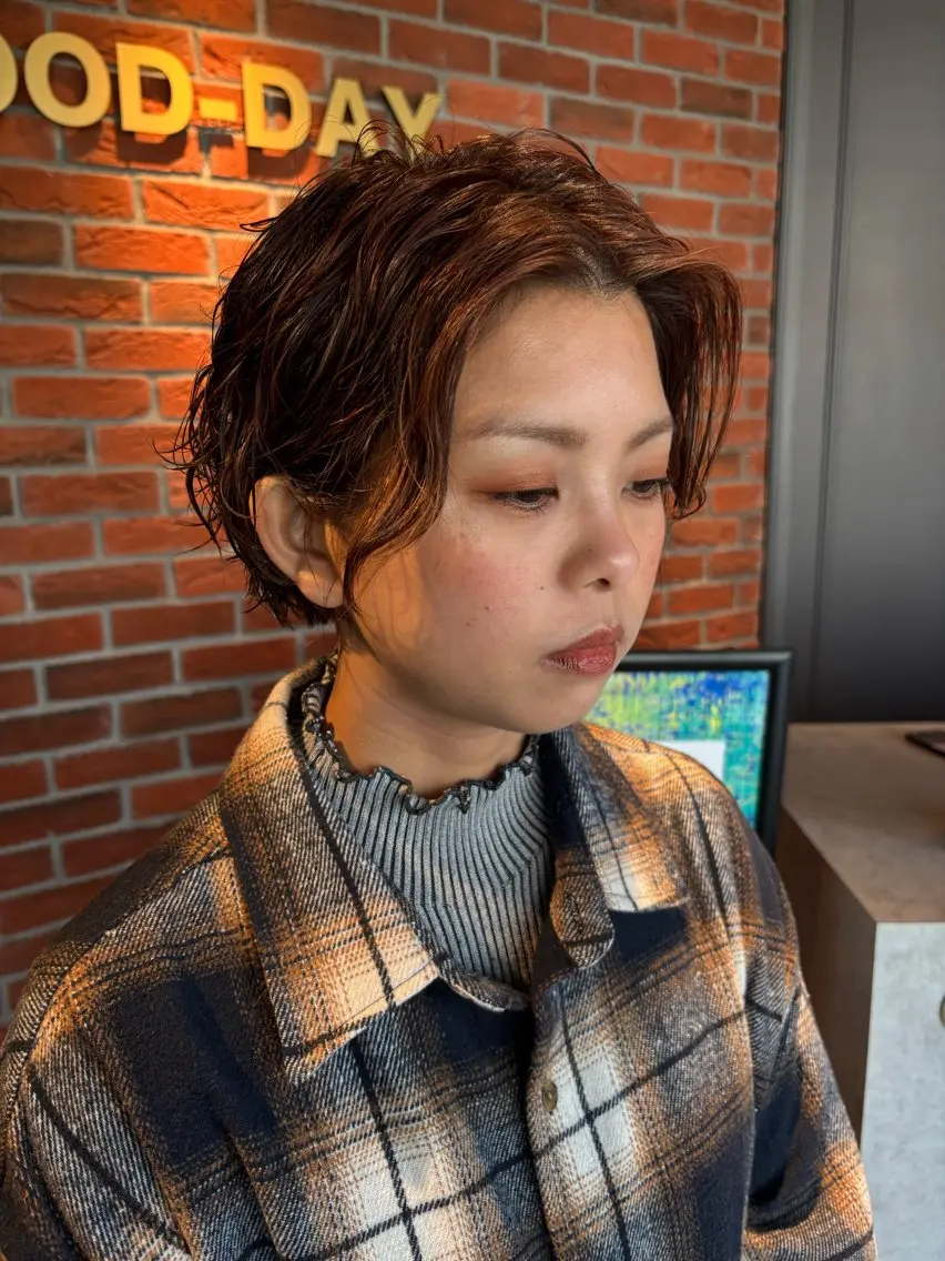ショート パーマ 武本 佑衣のヘアスタイル