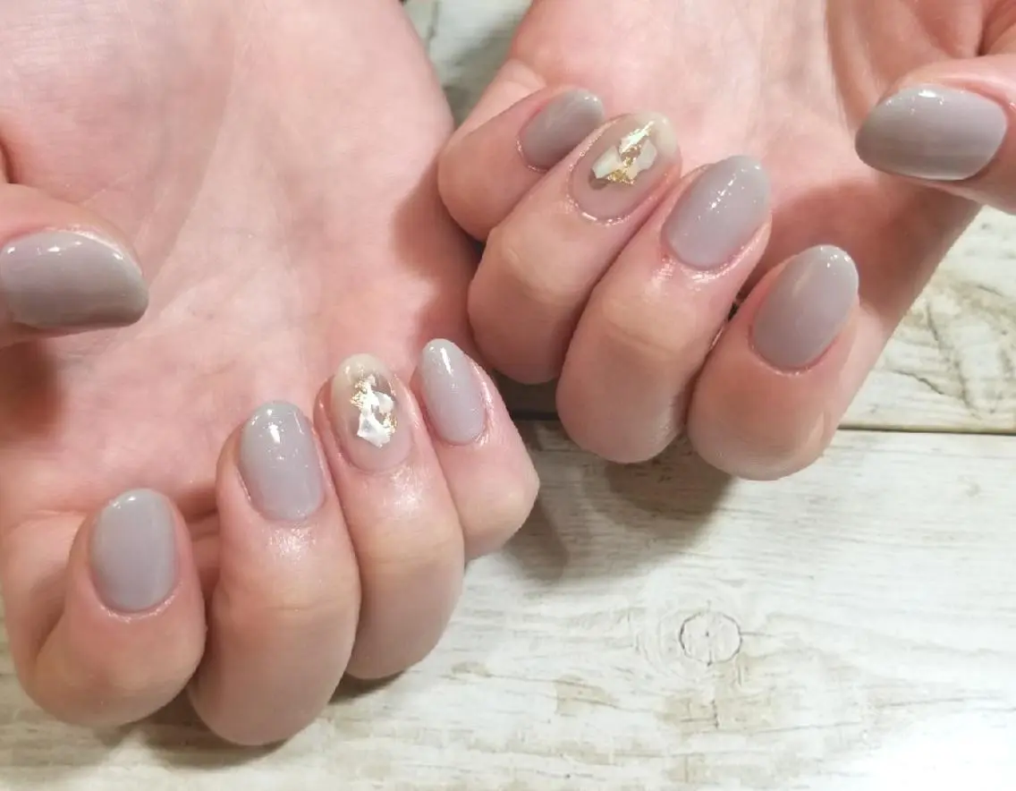 ネイル アートネイル ワンカラーネイル nijiiro🌈 サトウのネイルデザイン