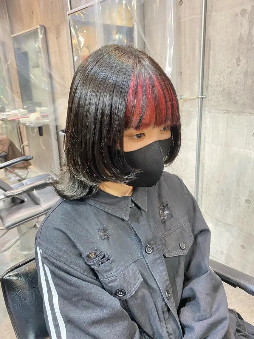 【ポイントカラー】⭐️イヤリングカラーor前髪インナーカラー⭐️仕事でカラーが難しくても隠せます！⭐️の写真