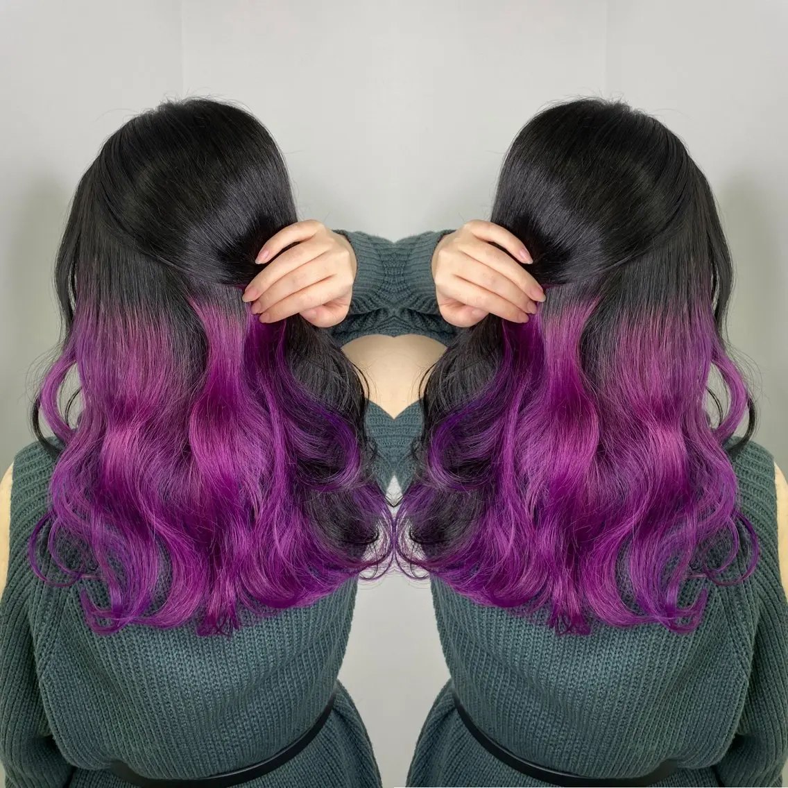 セミロング カラー インナーカラー 【美髪矯正】【スト カール】小野村翔太のヘアスタイル
