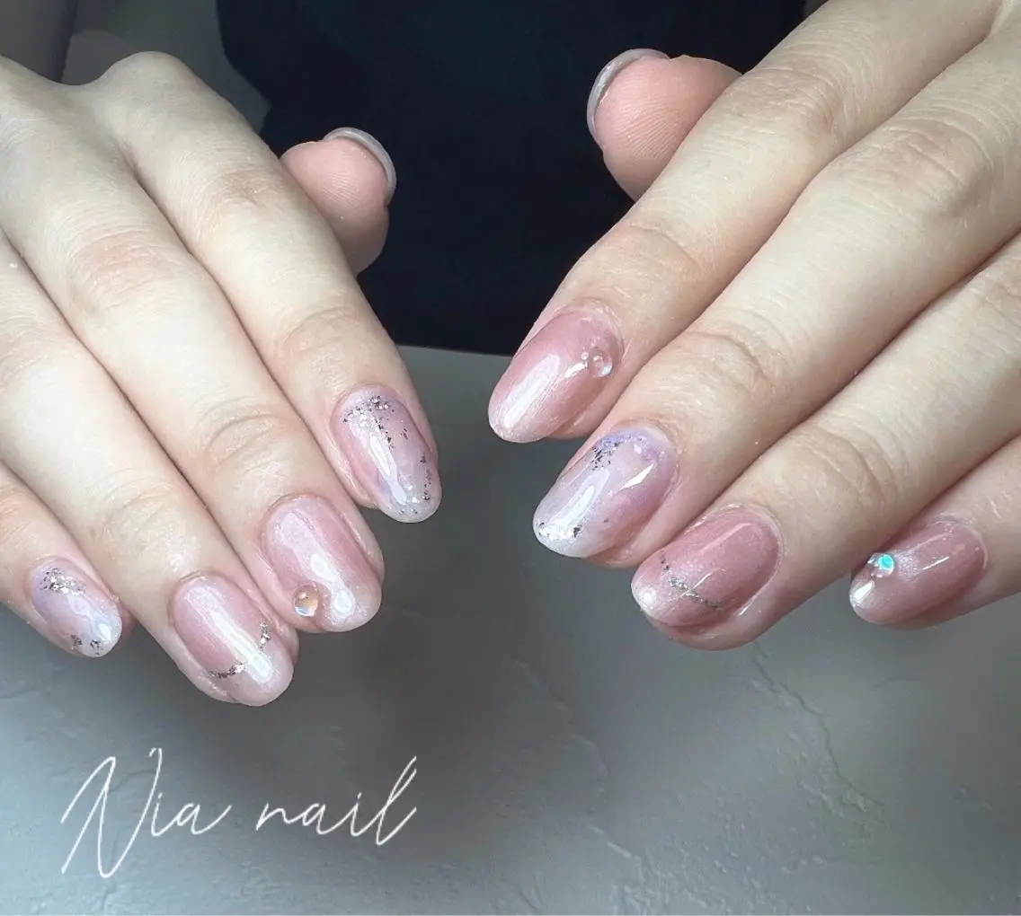 ミディアム ネイル Nia nail Fukuharaのネイルデザイン