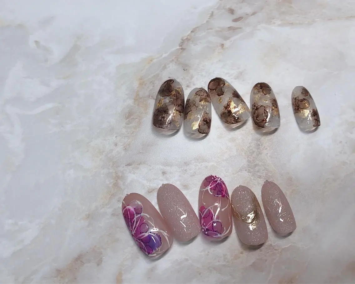 ネイル アートネイル ハンドネイル saki_ nail heronのネイルデザイン