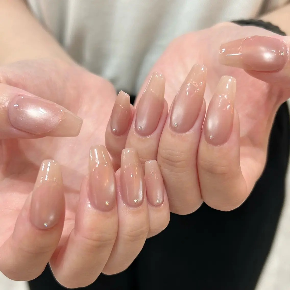 ネイル マグネットネイル ミラーネイル ハンドネイル shio ♡ 16.17日空きありのネイルデザイン