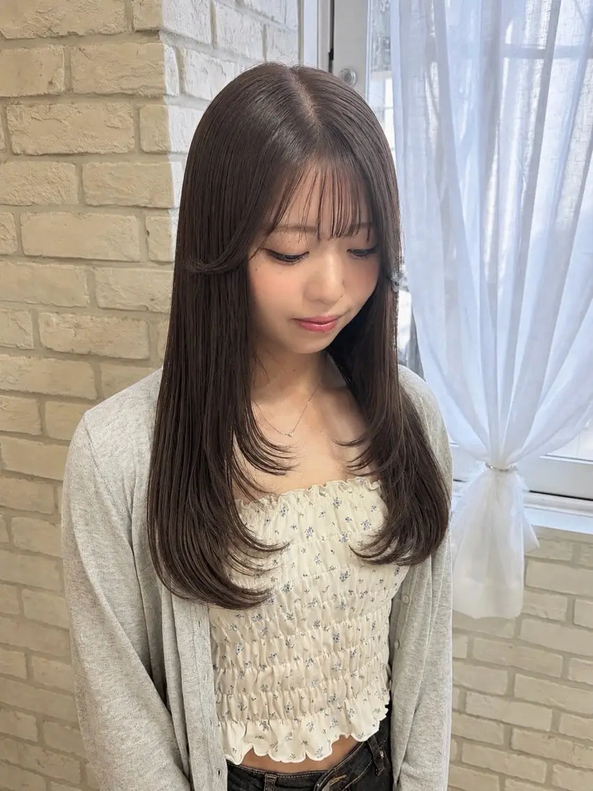 ロング カラー カット ヘアカラー ダブルカラー/ レイヤー🍒齋藤 澪のヘアスタイル