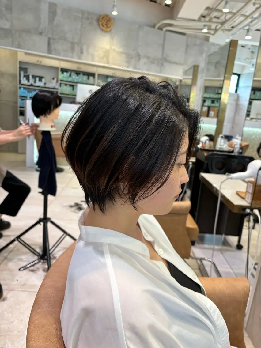ショート ショートヘア 透明感カラー🌿‬ 似合わせ特化/‬荒砂のヘアスタイル