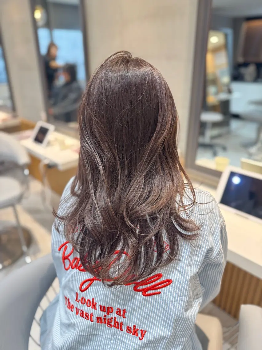 セミロング ヘアセット/レイヤー 縮毛矯正/はるか🎀のヘアスタイル