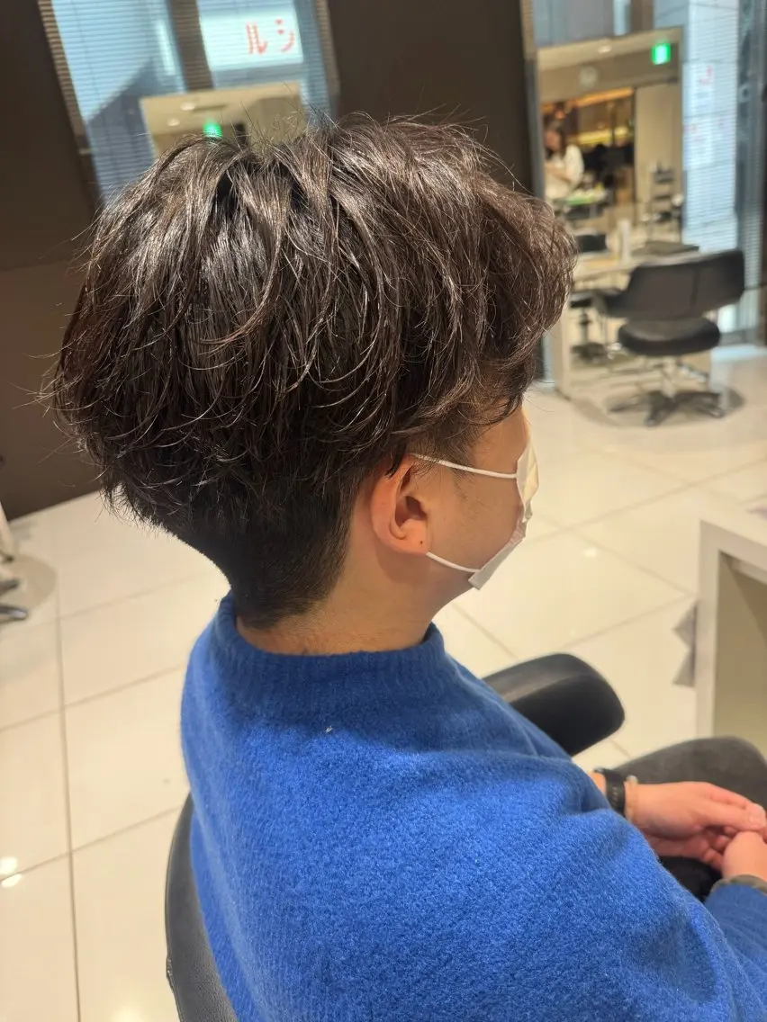 ショート パーマ メンズ カット パーマ AVANCE. annaのヘアスタイル