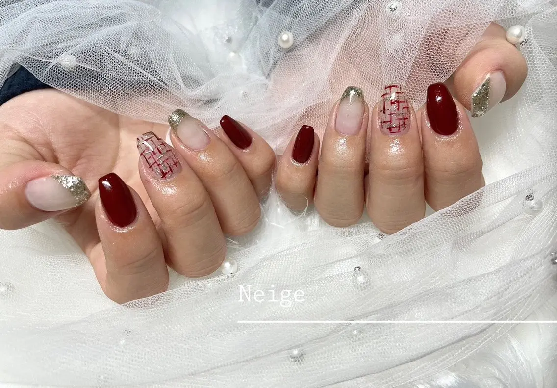 ネイル ハンドネイル Neige‪𓂃ai ＊梅津 / 松尾のネイルデザイン