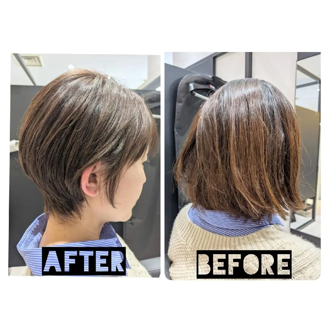 ショート カラー パーマ ヘアアレンジ カット ヘアカラー 心斎橋/難波ショート 白髪ぼかし　中尾のヘアスタイル