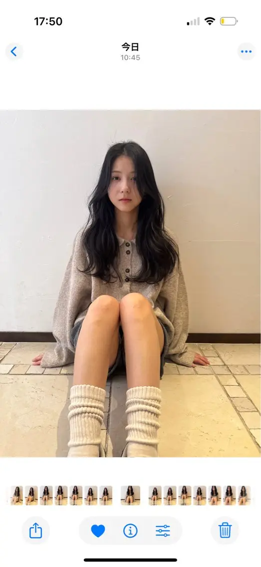 ロング 韓国風ヘア ロング Rendezvous 白築のヘアスタイル