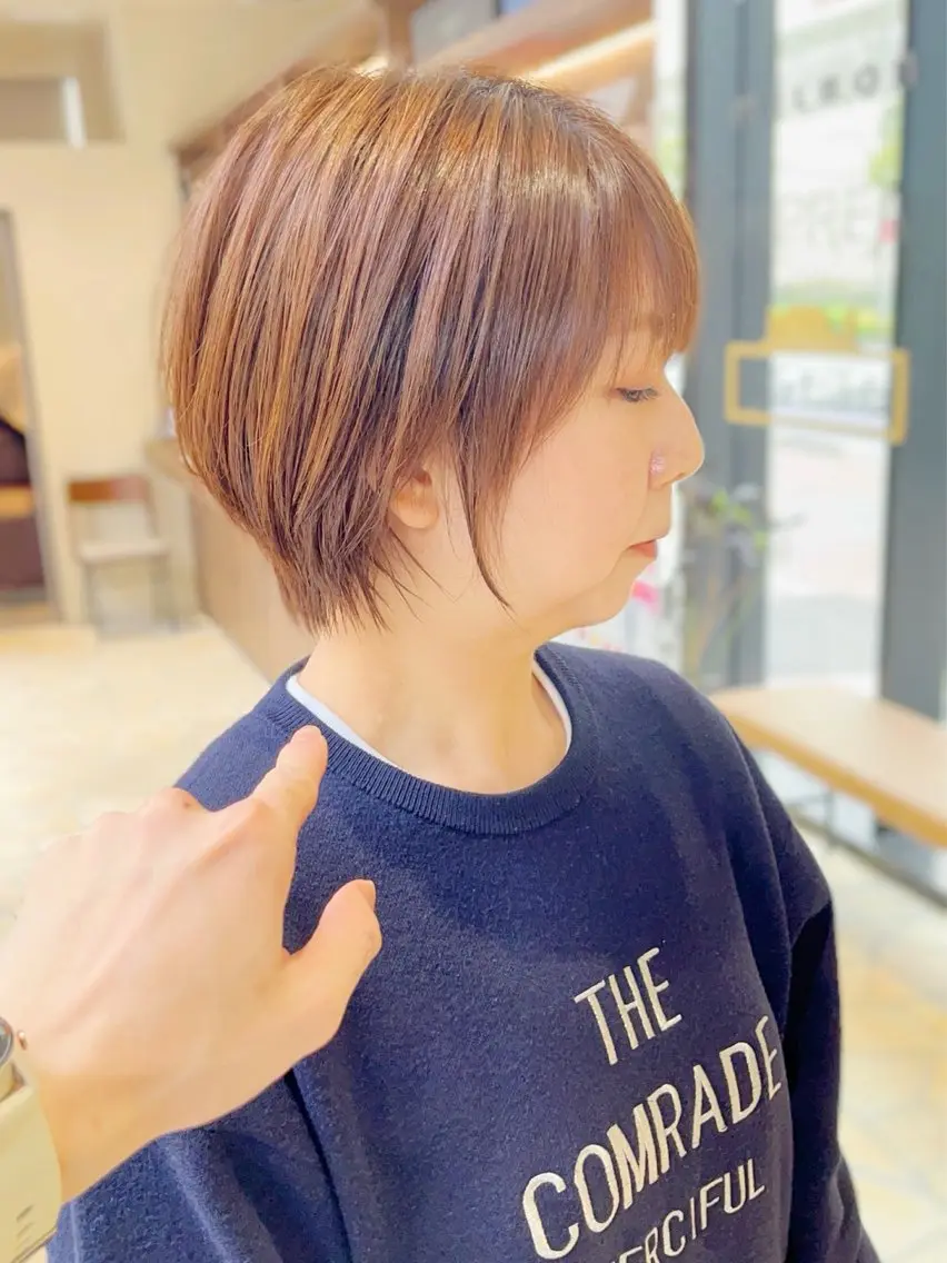 ショート カラー カット GIEN 末吉 海斗のヘアスタイル