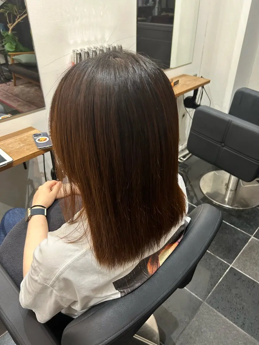 縮毛矯正 ✨透明感カラー✨ kaedeのヘアスタイル