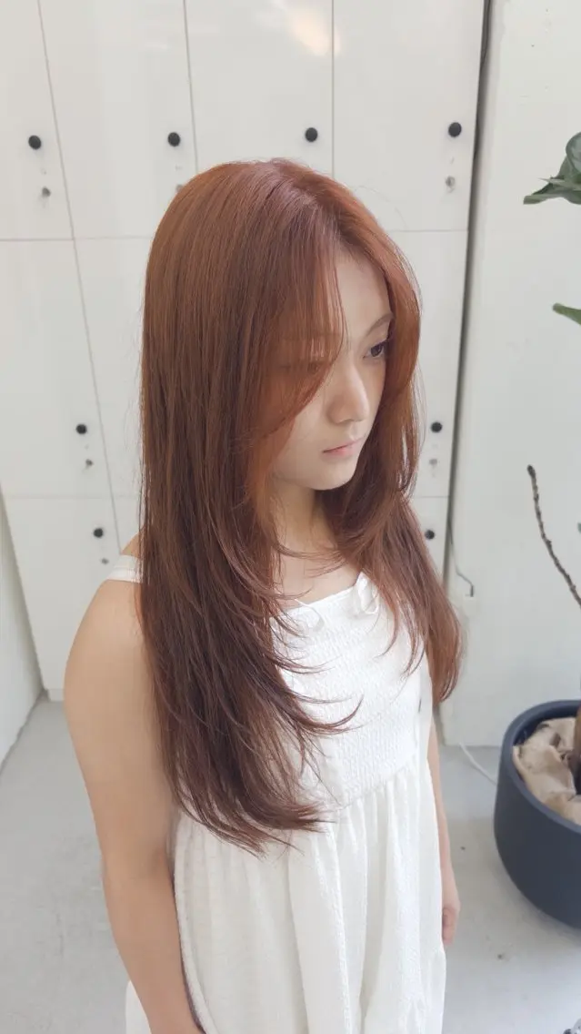 ロング カラー カット ヘアカラー トリートメント こうが JILLSTUDIOのヘアスタイル
