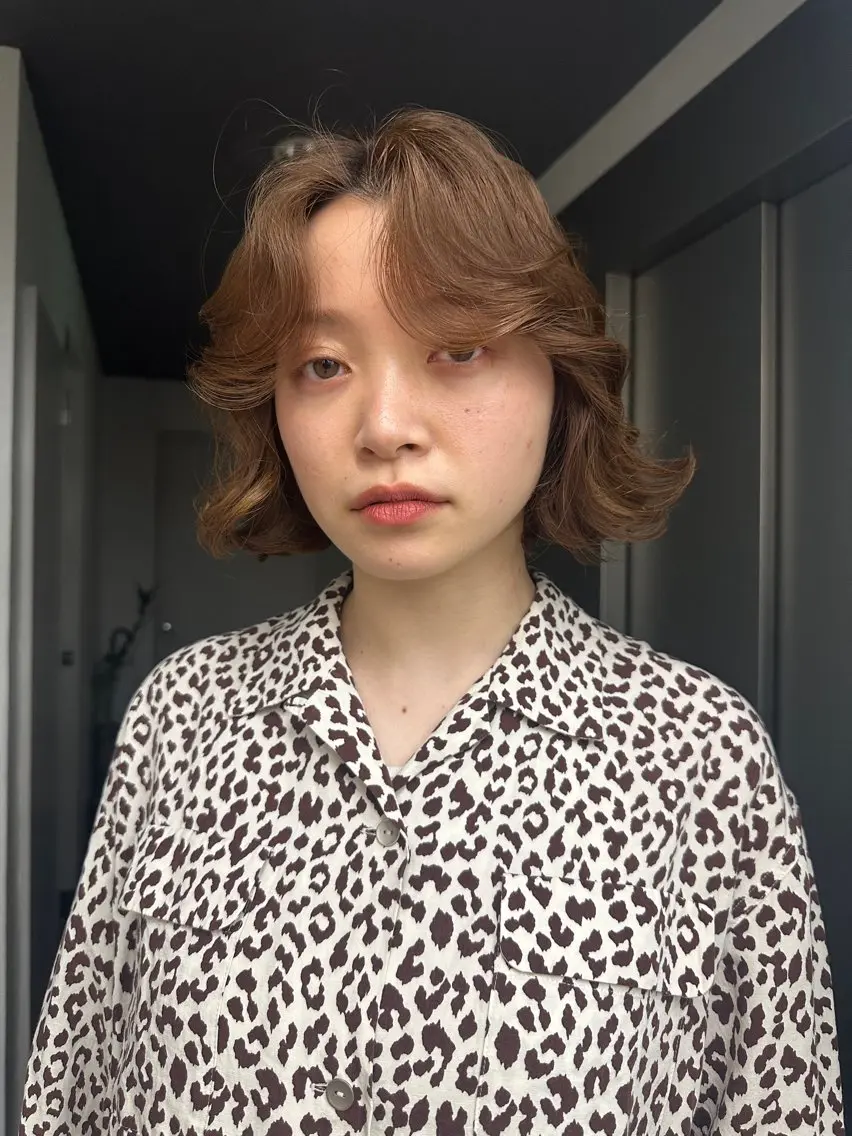 ショート カラー ブリーチ ダブルカラー ブリーチなしカラー ヘアカラー トリートメント ボブ/レイヤー/ケア パーマ/リュウタのヘアスタイル