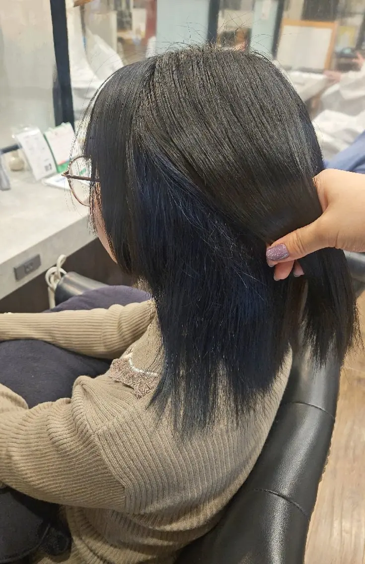 カラー ミディアム ヘアカラー 関口 友菜のヘアスタイル
