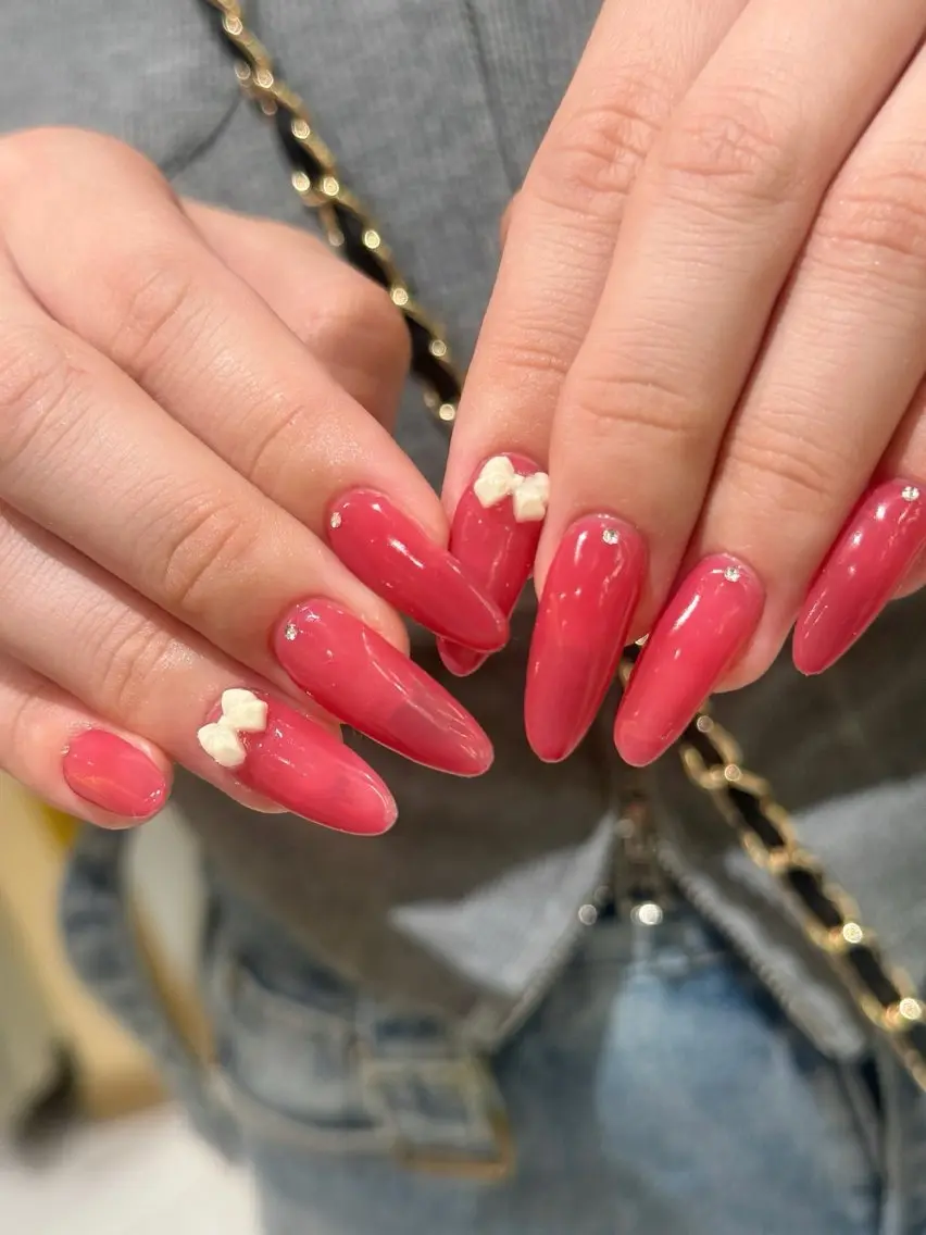 ネイル ハンドネイル なぽ ❤︎長さだし / 韓国nailのネイルデザイン