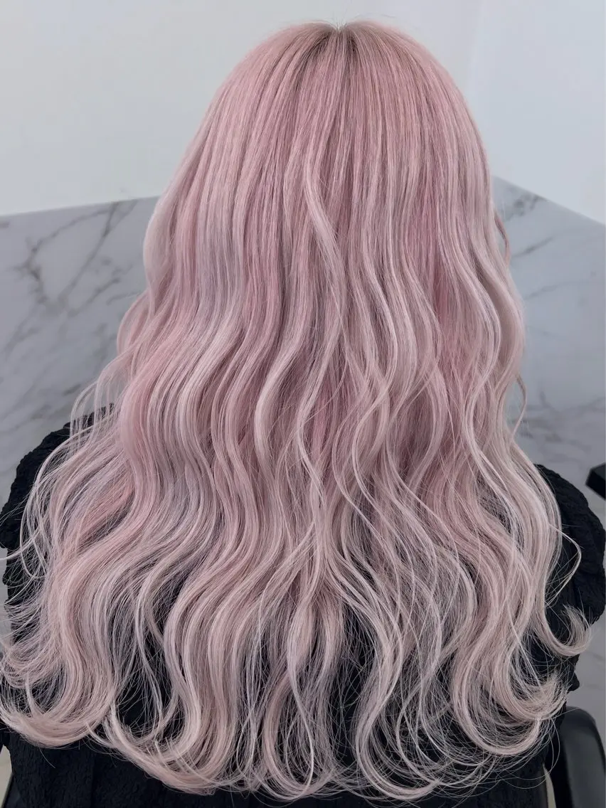 カラー ブリーチ 透明感カラー ヘアカラー 高橋 采江のヘアスタイル