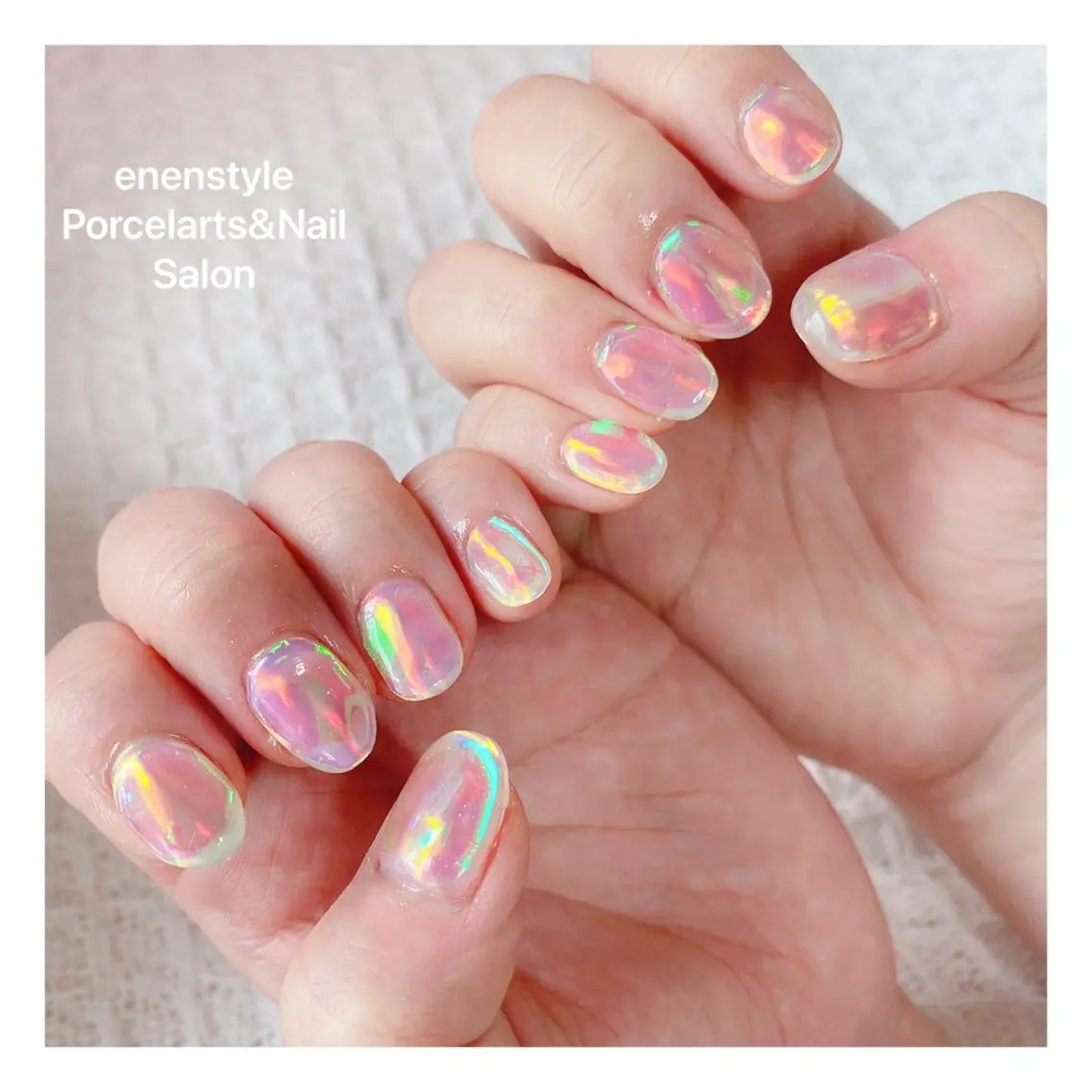 ミディアム ネイル 🐾enen style 🐾のネイルデザイン