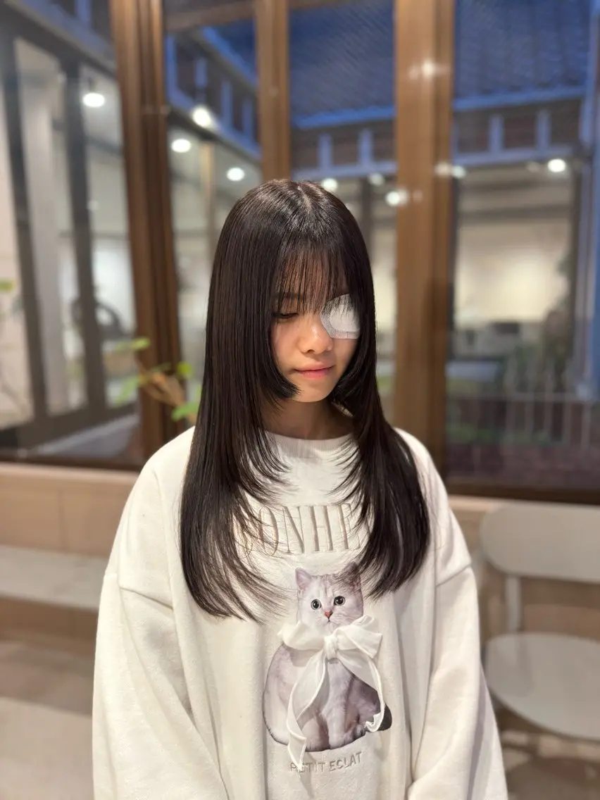 カラー ブラウンカラー カット ヘアカラー AYATO 'のヘアスタイル