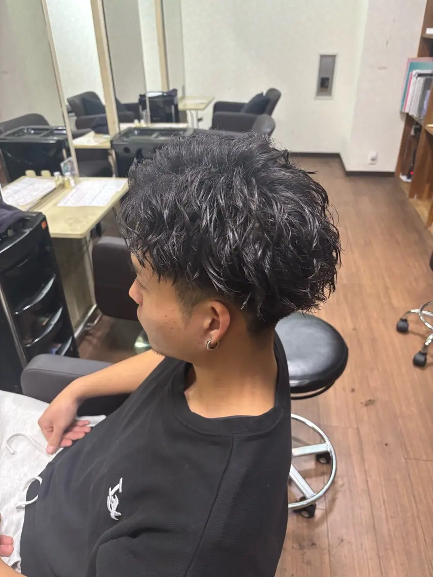 メンズカット＋ツイストスパイラルパーマモデル募集の写真