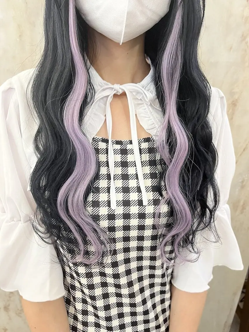 🌟🩰《ポイントエクステ》🌟🩰インナーカラー、イヤリングカラー、ハイライトにおすすめ!!本数相談可能◎🙆♀️の写真