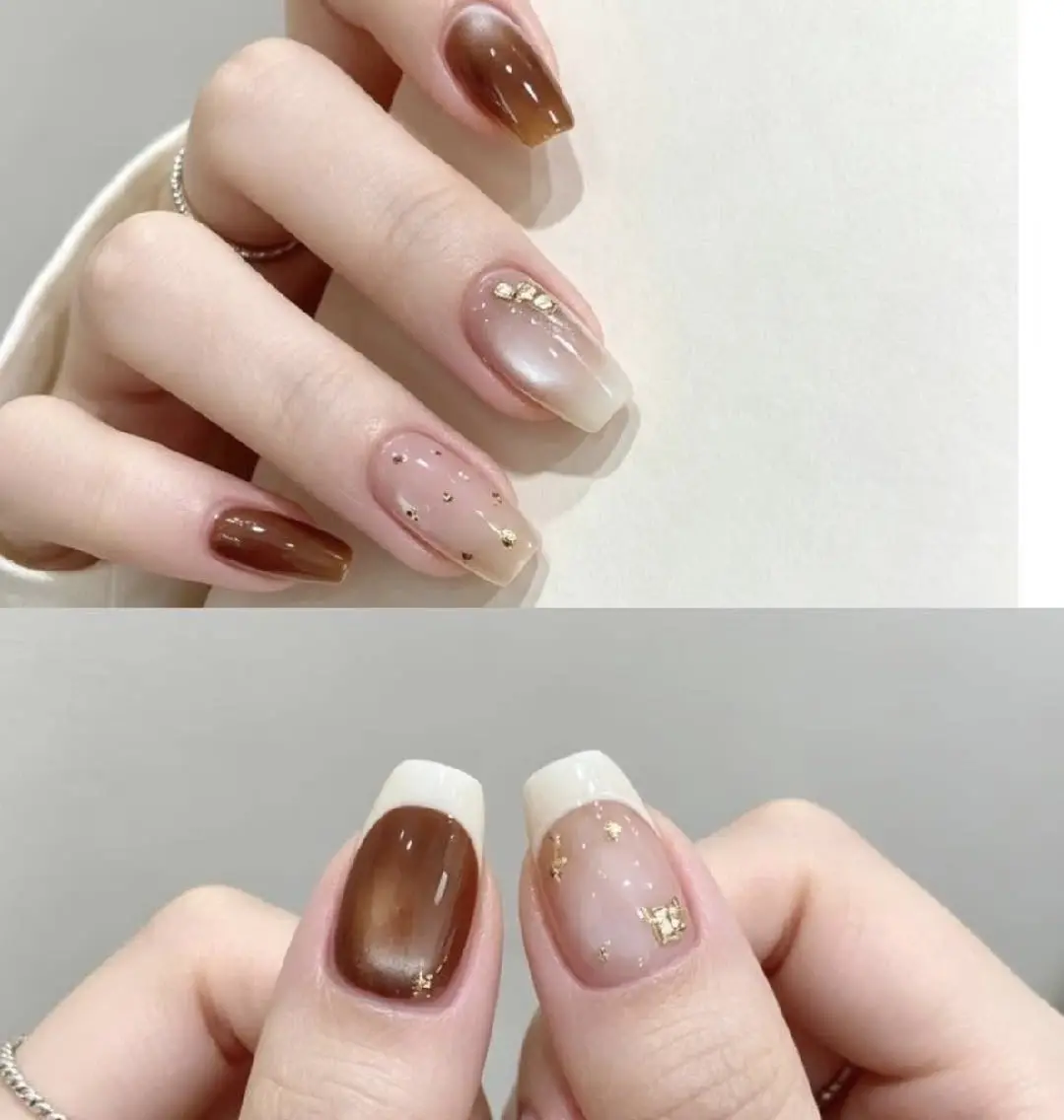 ネイル オーロラネイル 氷ネイル・うるうるネイル 韓国ネイル 水色 夏ネイル 禅 ネイルのネイルデザイン