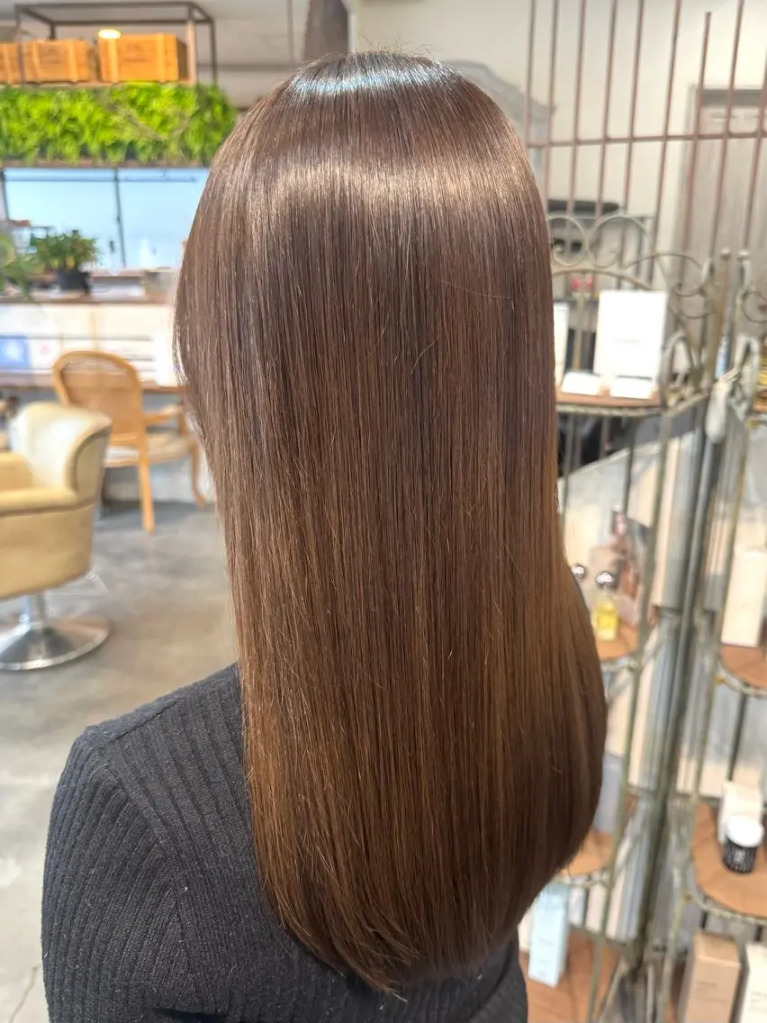 ロング カット 縮毛矯正 トリートメント 🔆髪質改善 透明感 カラー🔆佐々木貴仁のヘアスタイル