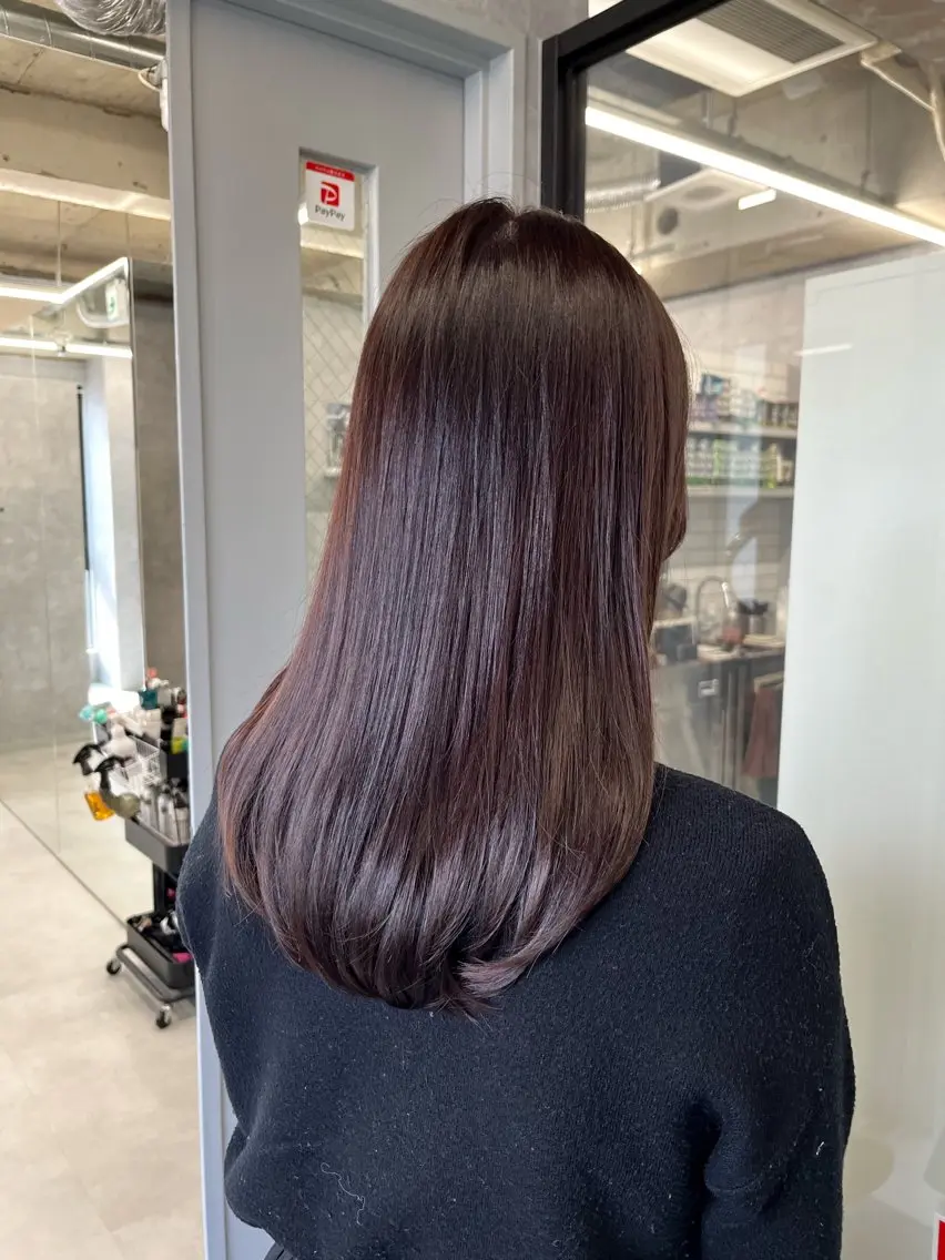 セミロング カラー ブラウンカラー ラベンダーカラー カット ヘアカラー トリートメント NUMBER 天王寺 🌼yuriのヘアスタイル