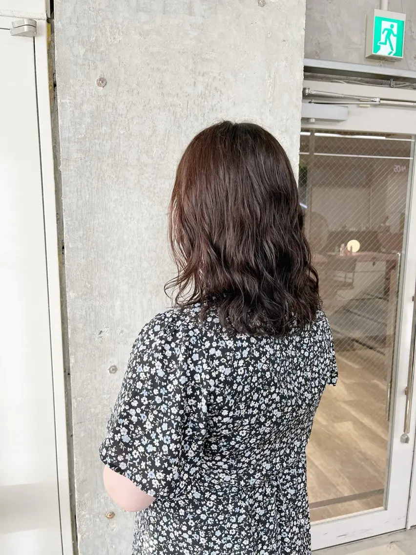 ミディアム カラー ミディアムパーマ カット ヘアカラー パーマ 小木曽智美 /ボブ/ショートのヘアスタイル