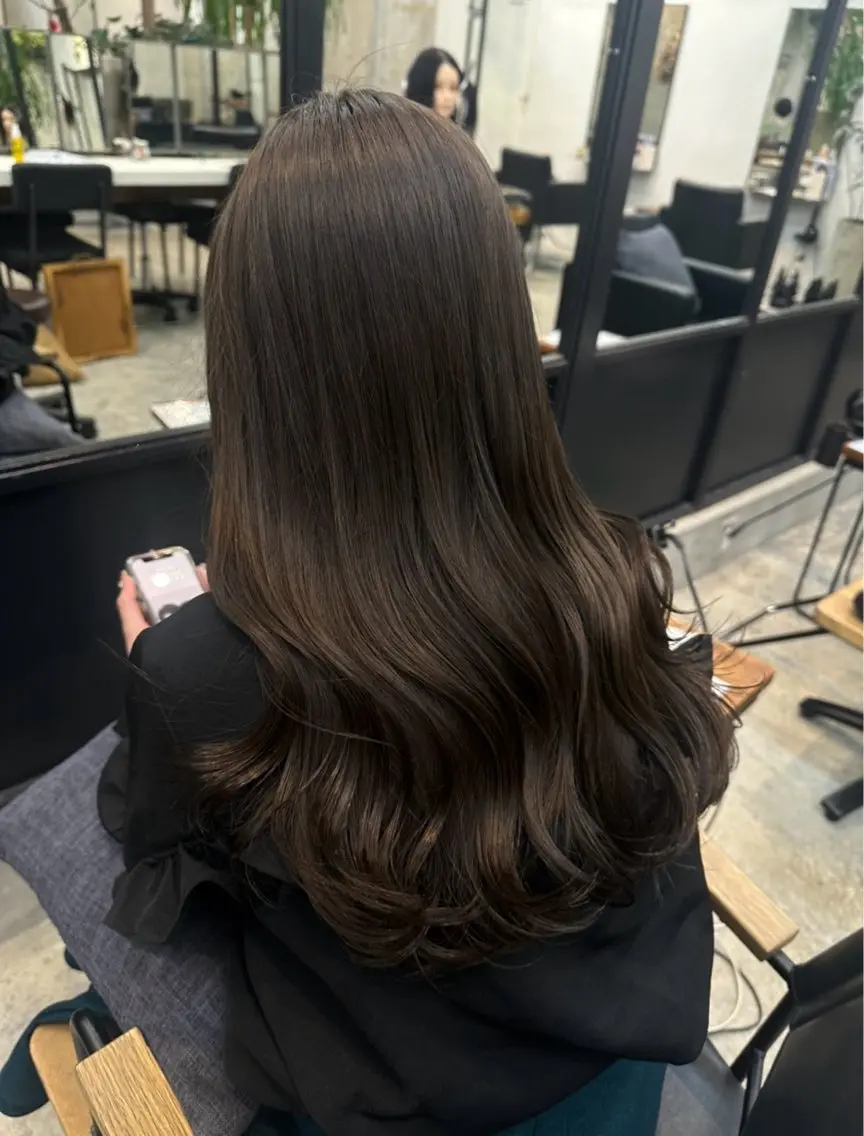 ロング 似合わせカット カット/ハイトーン まなみ🤍のヘアスタイル
