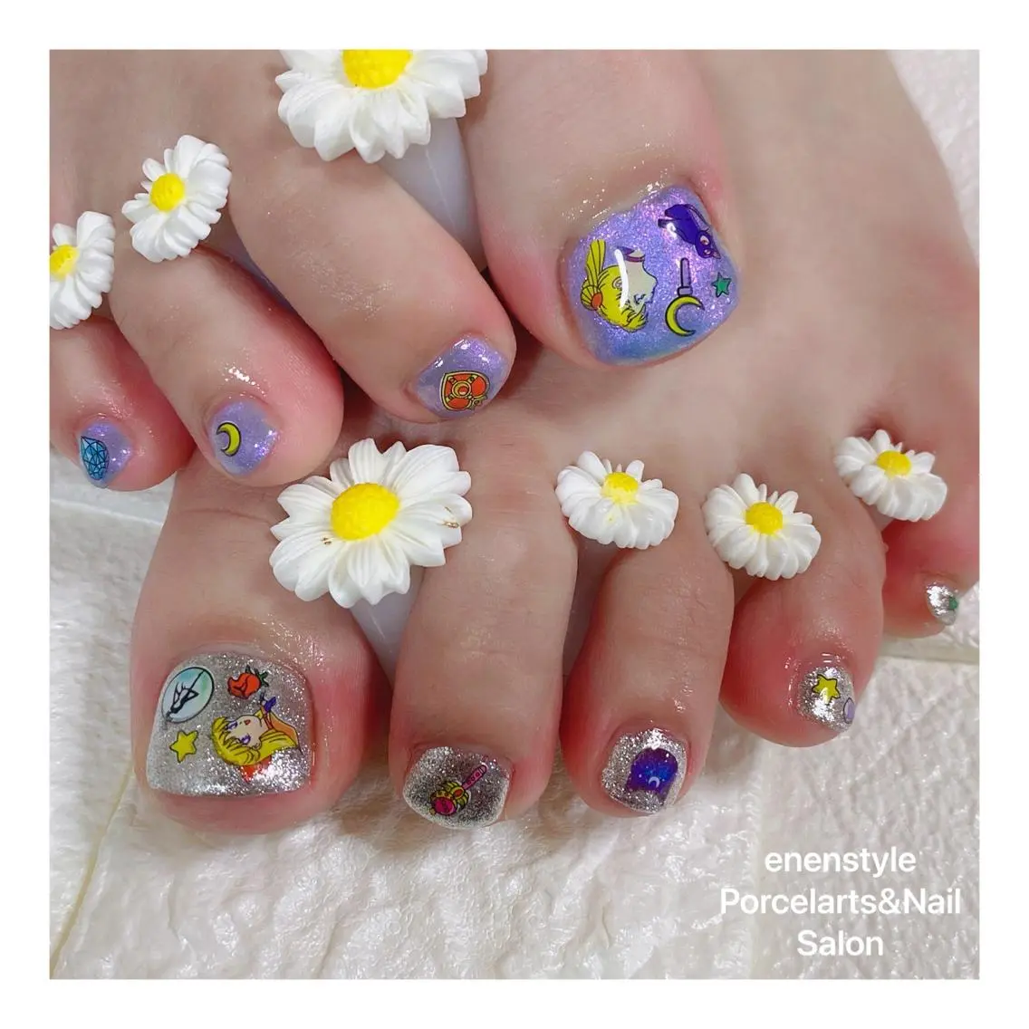 ショート ネイル ハンドネイル フットネイル 🐾enen style 🐾のネイルデザイン