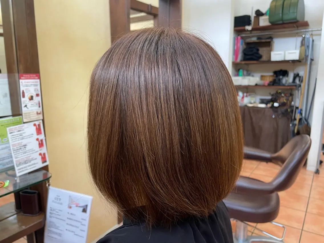 ミディアム ハイライト ヘアカラー ヘッドスパ 平野 恵士/再現性重視のヘアスタイル