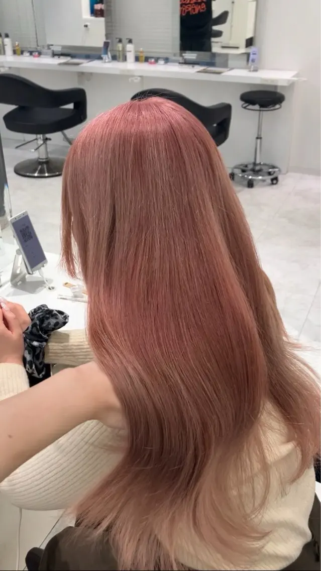 ロング カラー ヘアアレンジ ヘアカラー 💓色落ちまで綺麗な 垢抜けカラー💓のヘアスタイル