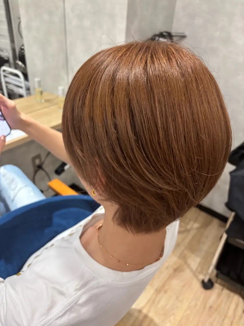 ショート カラー メンズ カット ヘアカラー 🎀Maho🎀ボブ × 髪質改善のヘアスタイル